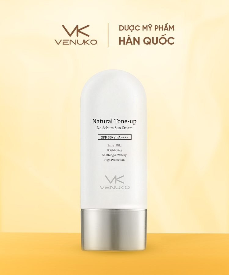 KEM CHỐNG NẮNG VENUKO NÂNG TONE TRẮNG SÁNG 