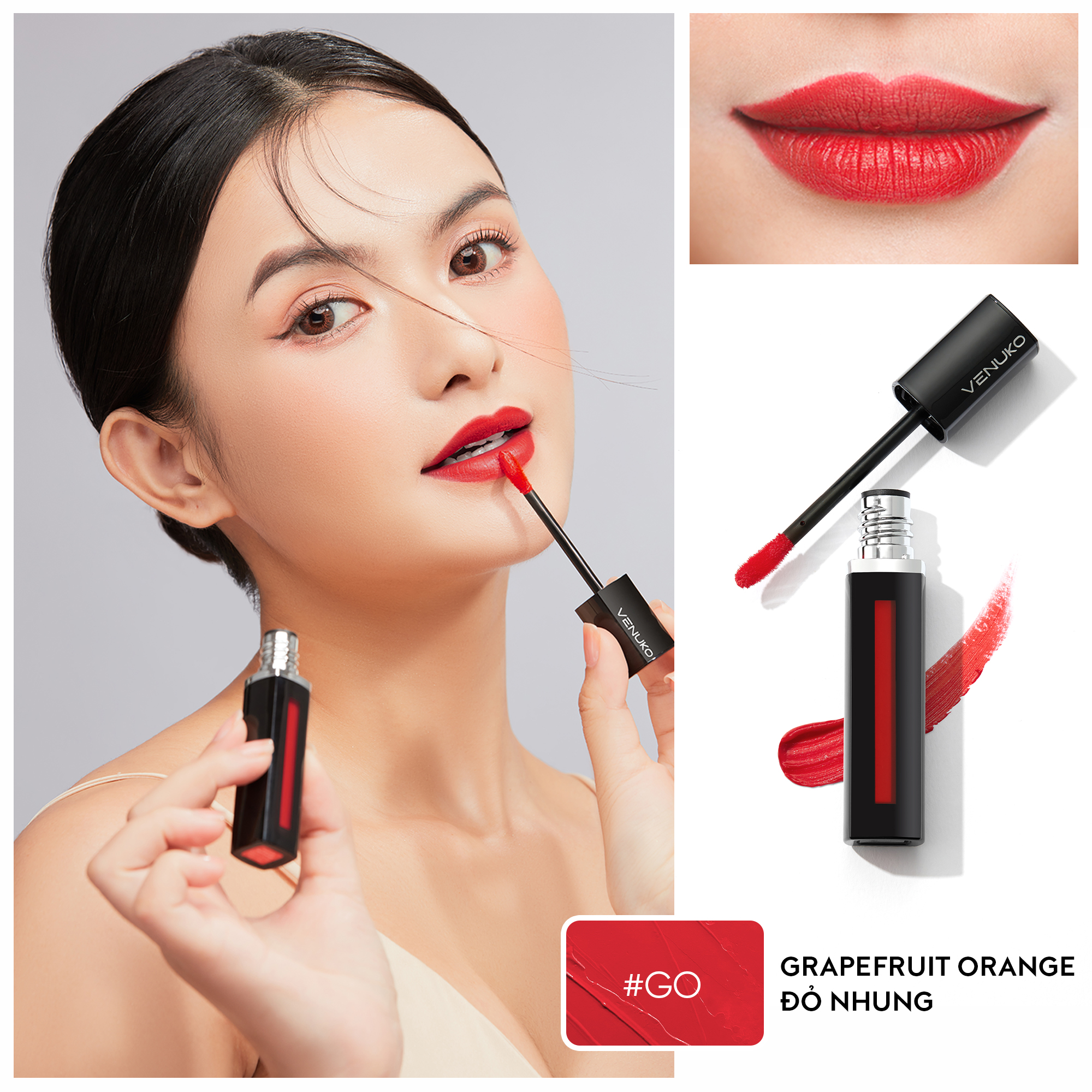 VENUKO TINT - GRAPEFRUIT ORANGE - ĐỎ NHUNG