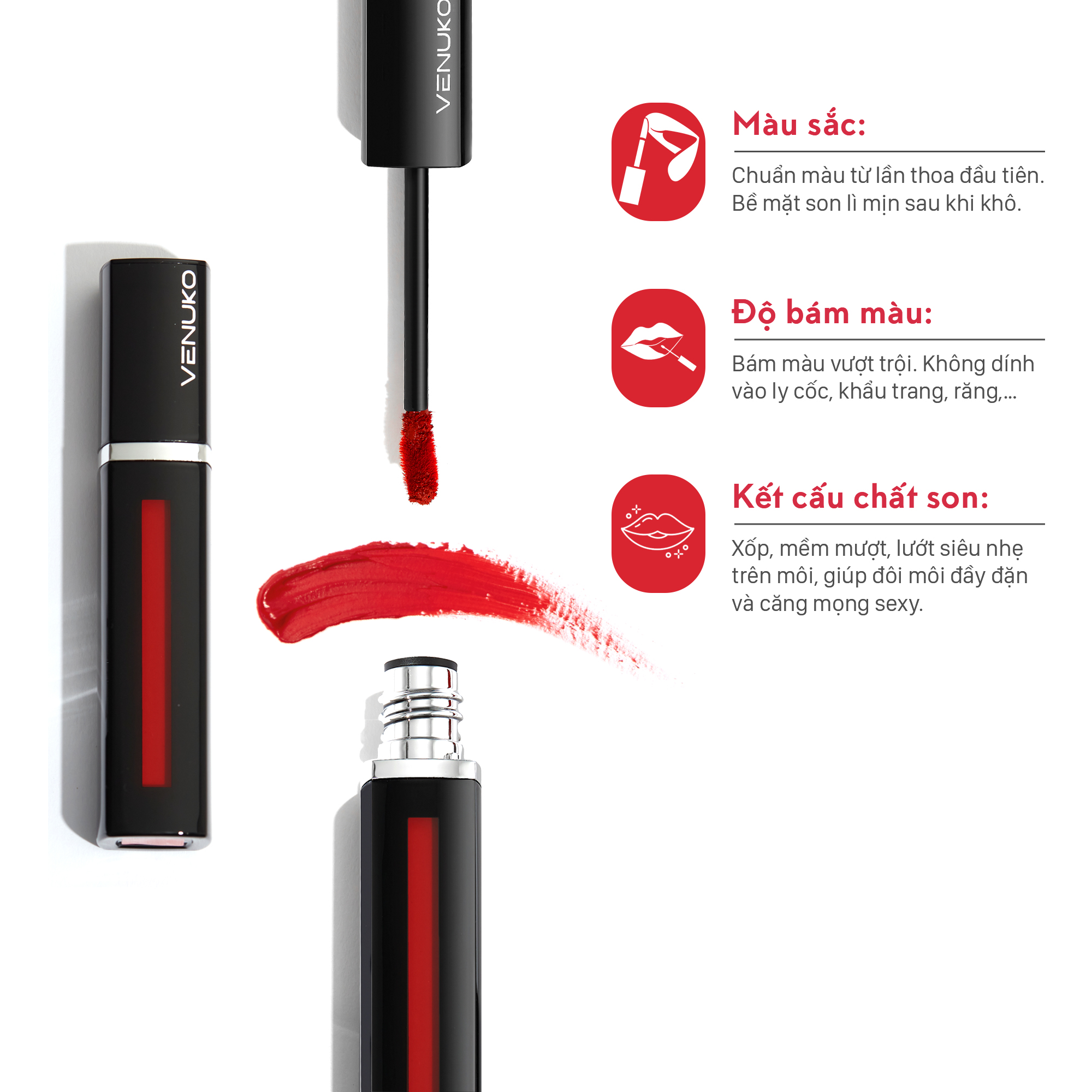 VENUKO TINT - GRAPEFRUIT ORANGE - ĐỎ NHUNG