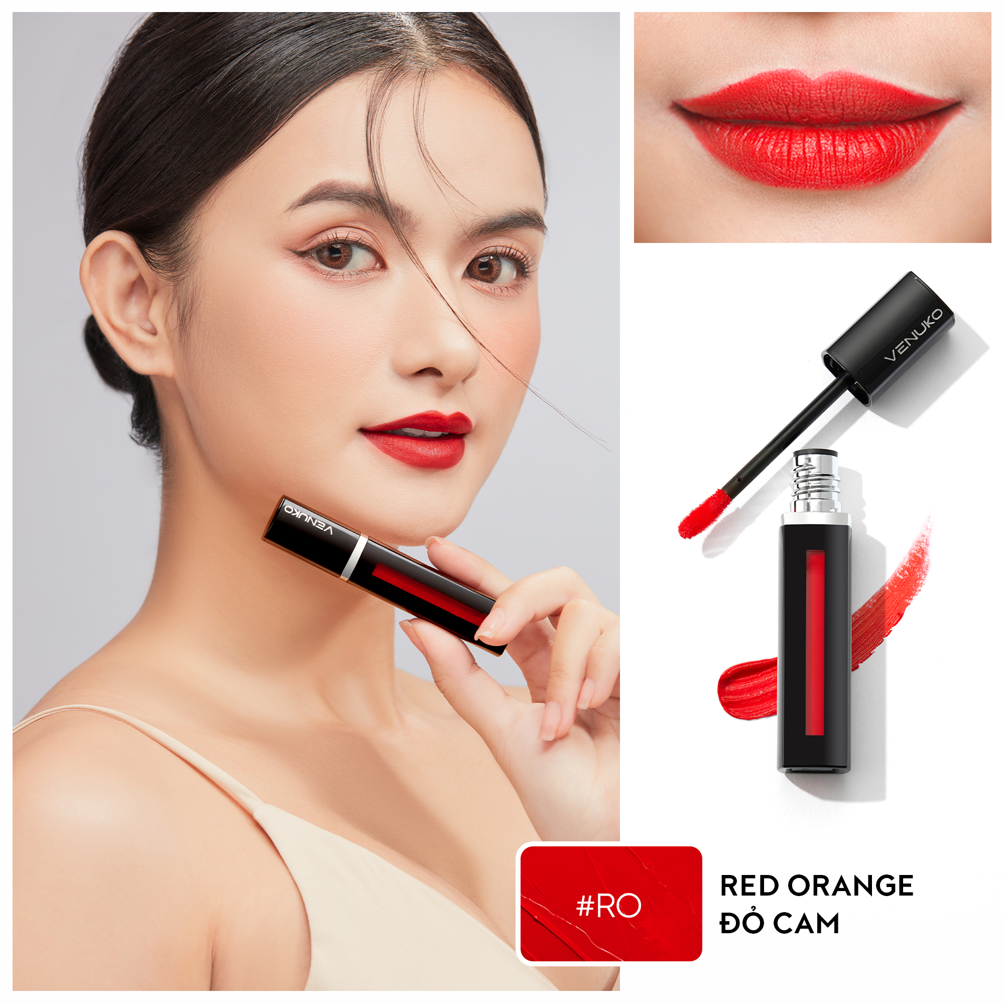 VENUKO TINT - RED ORANGE - ĐỎ CAM