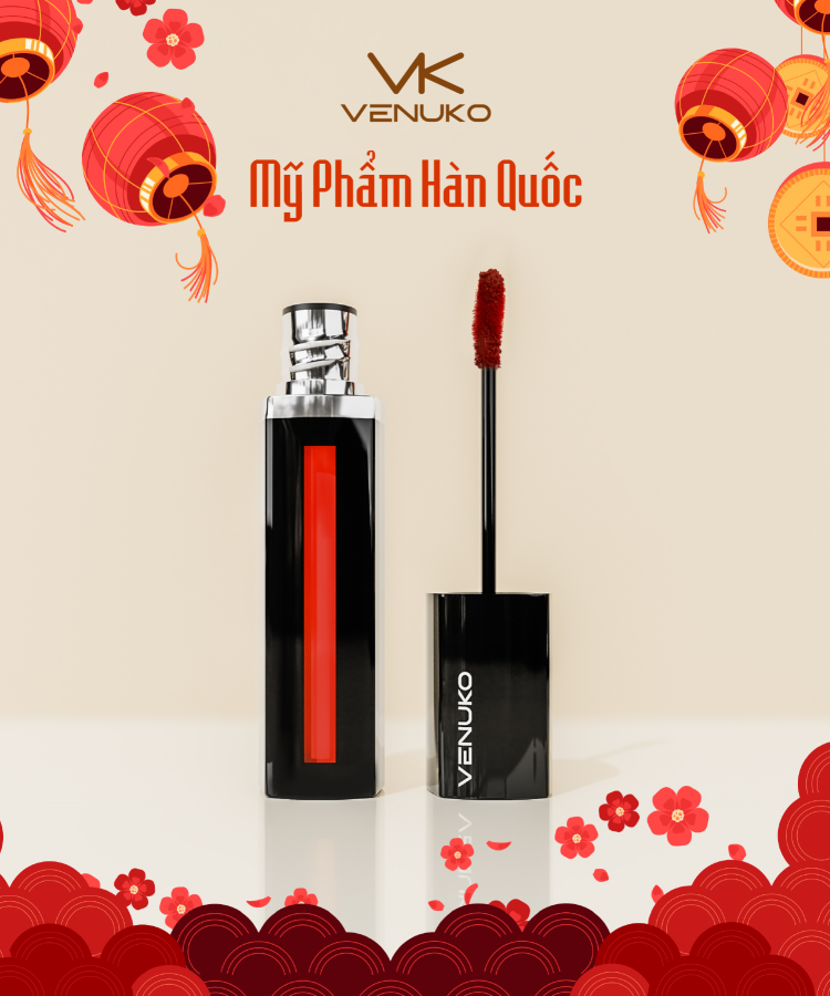 Venuko Tint - Red Orange - Đỏ Cam Nổi Bật